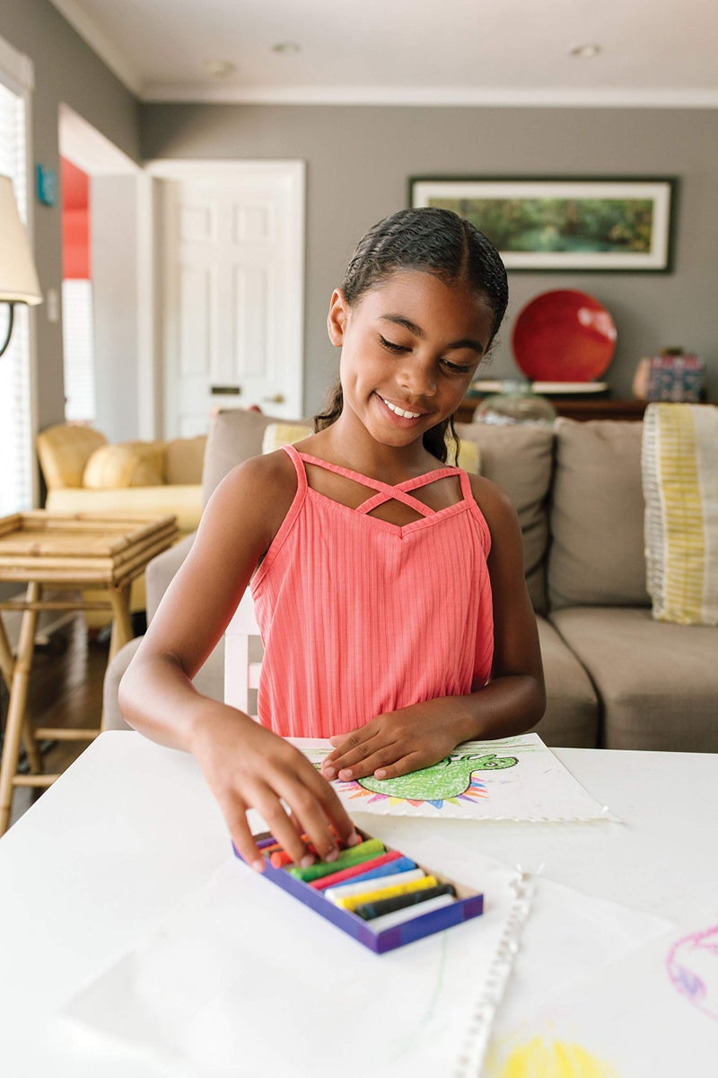 Prang Gallery Ambrite Paper Chalk, Colored Chalk for Use on Wet or Dry Paper, Tapered, Assorted Colors, (53012), Multicolored, 12 Count (Pack of 1) - Image 2